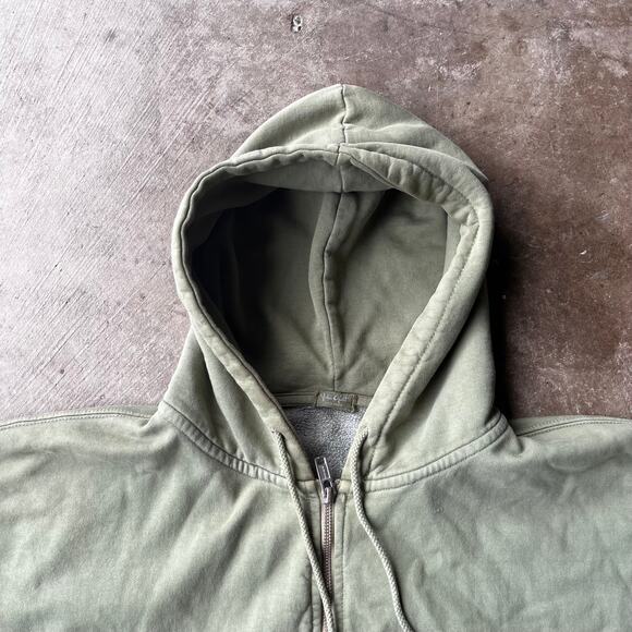 BRANDY MELVILLE JOHN GALT GREEN ZIP HOODIE ONE SIZE FITS MENS XL HEAVYWEIGHT - Picture 5 of 5